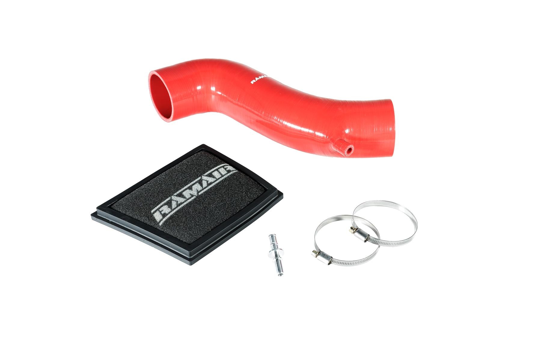 Ramair Foam Direct Panel Air Filter & Intake Hose for MK7 Ford Fiesta ST - Red