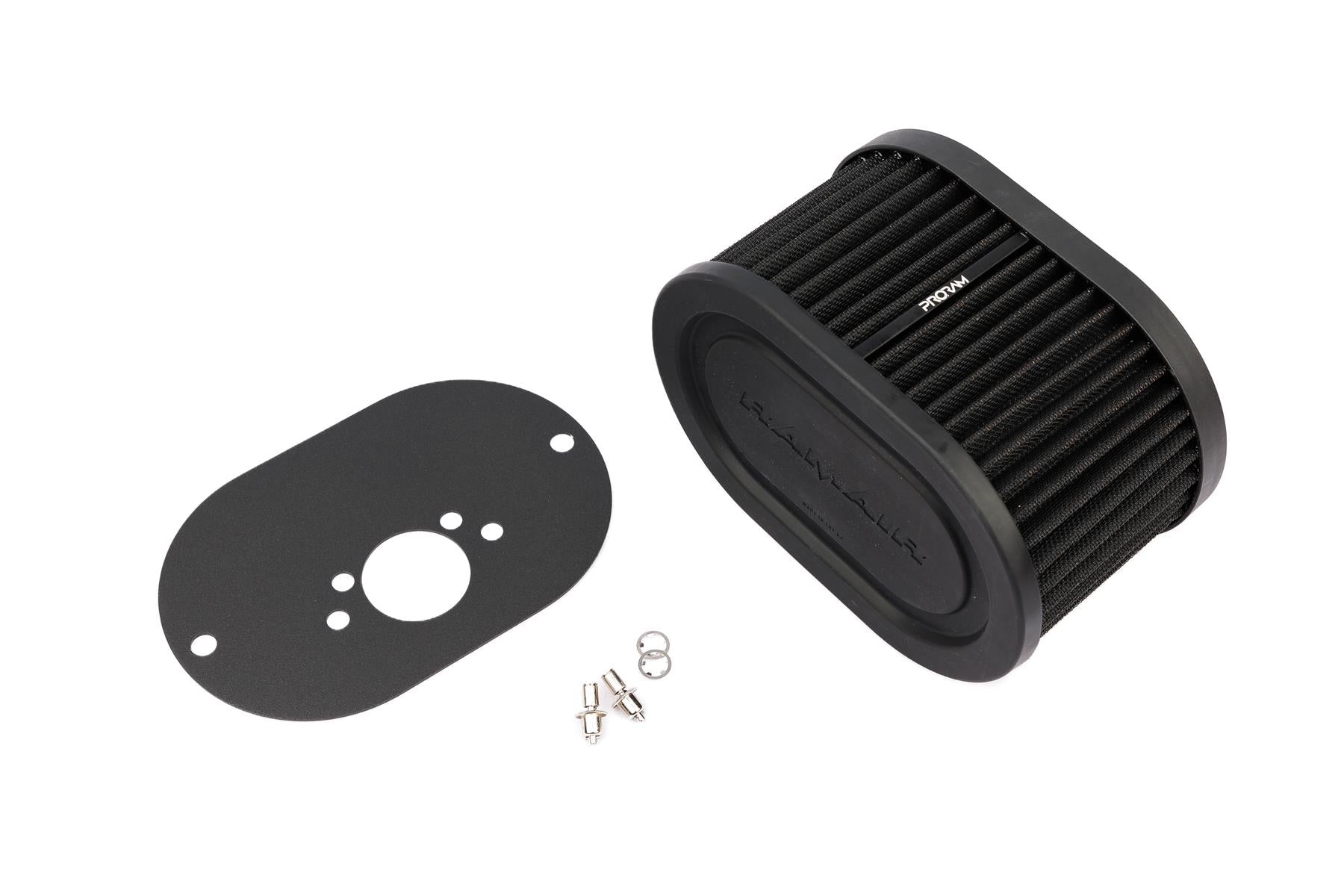 Pleated Carburettor Intake Air Filter Baseplate to fit SU HS6 Mini Offset 100mm