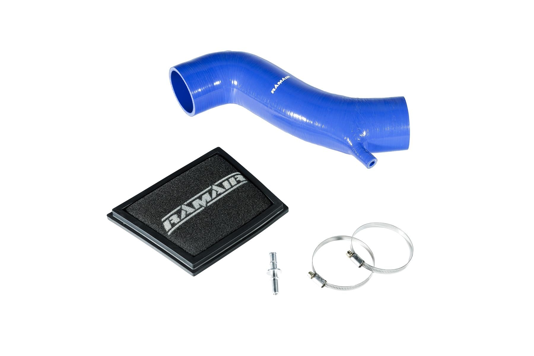 Ramair Foam Direct Panel Air Filter & Intake Hose for MK7 Ford Fiesta ST - Blue