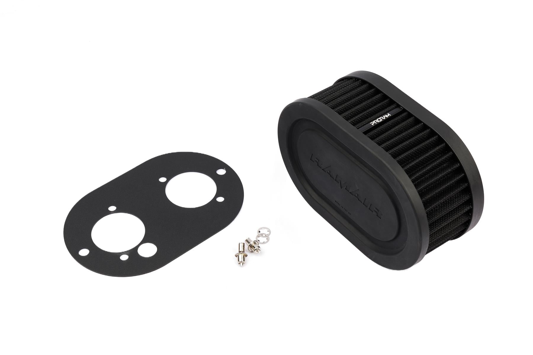 Pleated Carburettor Intake Air Filter Baseplate to fit Dellorto 40 DHLA - 65mm