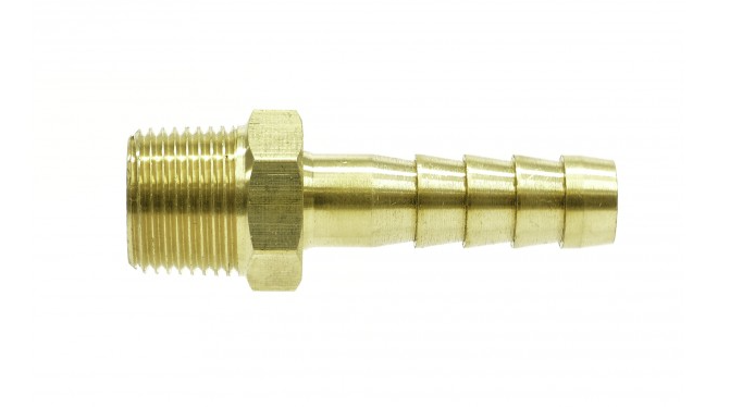 BSPT MALE BRASS HOSE TAIL (GT.)