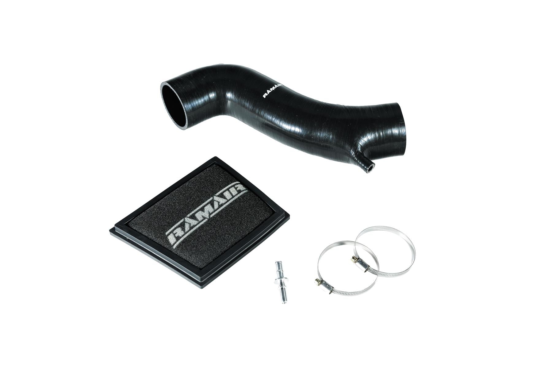 Ramair Foam Direct Panel Air Filter & Intake Hose for MK7 Ford Fiesta ST - Black